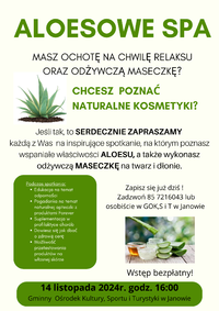 ALOESOWE SPA plakat.png